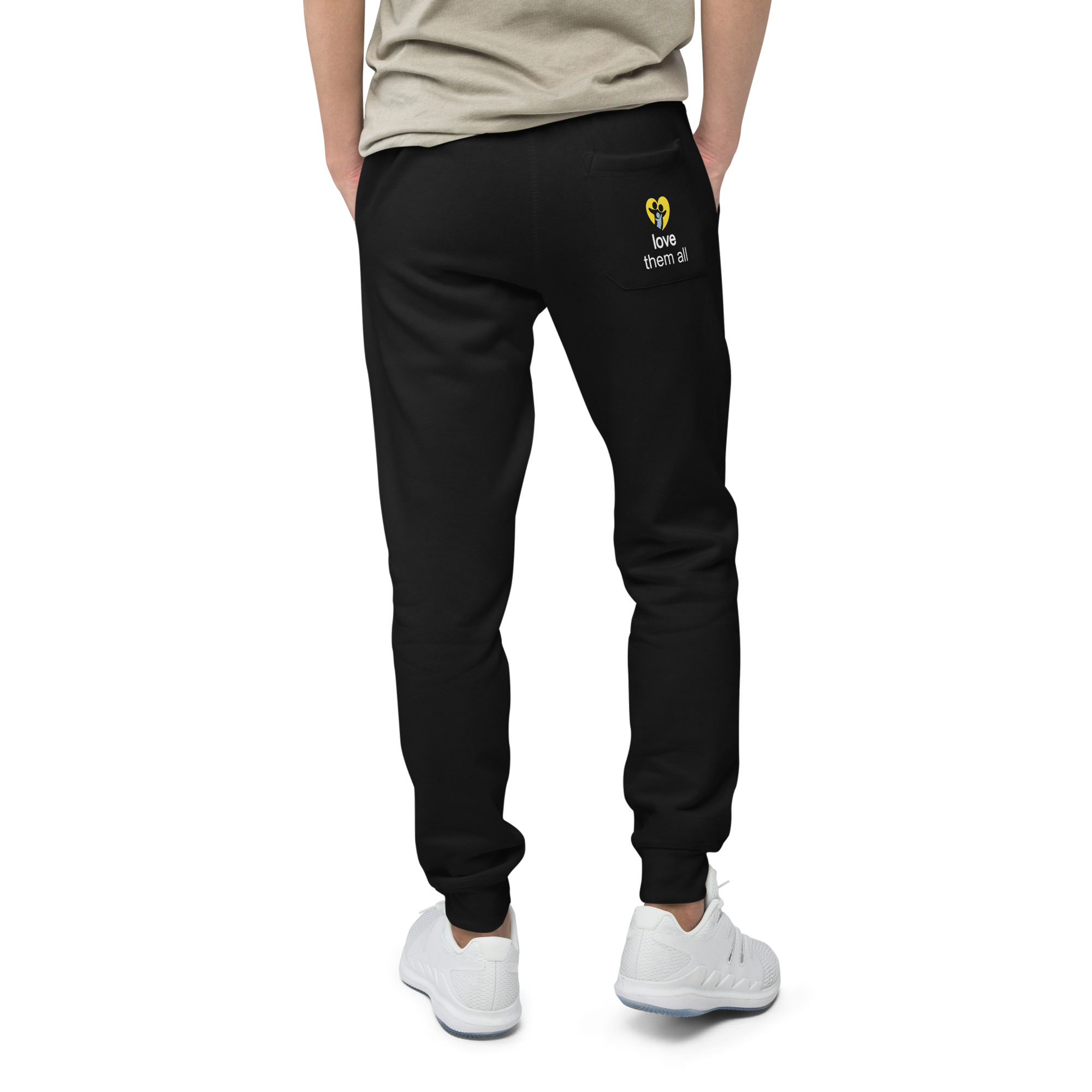 Unisex fleece sweatpants (Logo on back pocket)